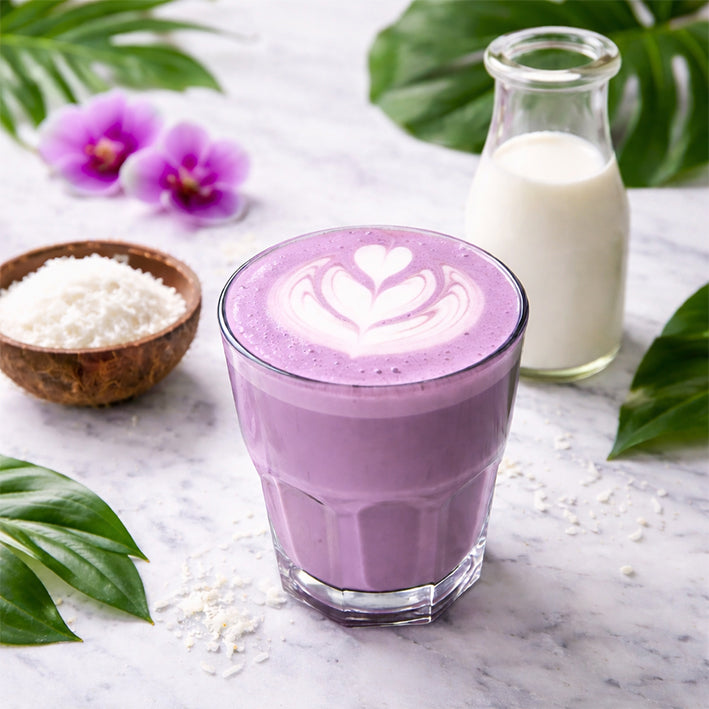 BARÚ Ube Latte Pulver mit violetter Yamswurzel 9 % 6x250 g