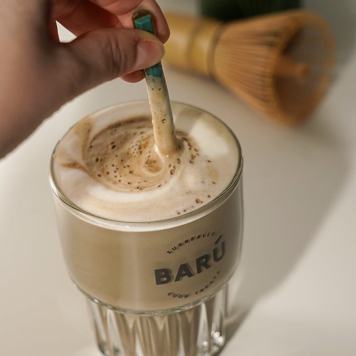BARÚ Hojicha Latte Pulver mit geröstetem Grüntee 9 % 6x250 g