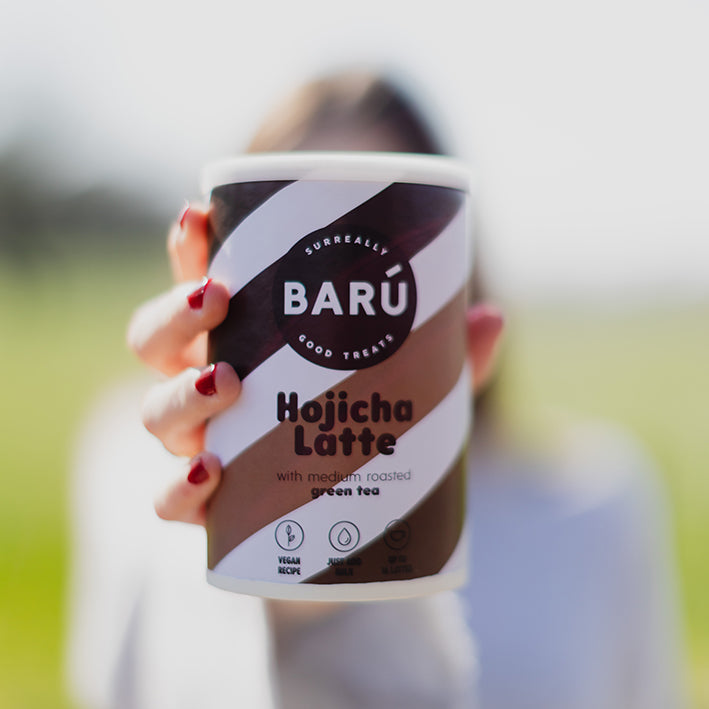 BARÚ Hojicha Latte Pulver mit geröstetem Grüntee 9 % 6x250 g