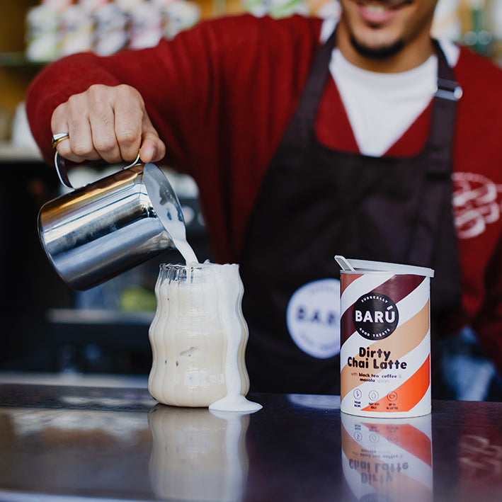 BARÚ Dirty Chai Latte Pulver 6x250 g – Chai mit Kaffee & Gewürzen