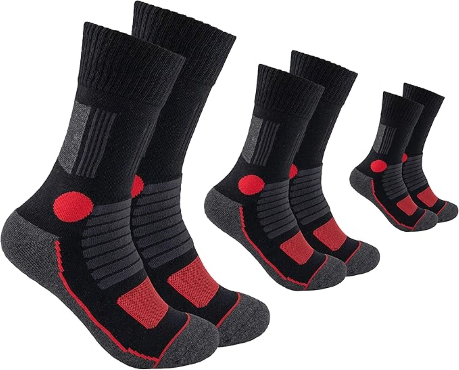 Footnote Wandersocken - ergonomische Spezialzonen, hoher Tragekomfort - 3 Paar