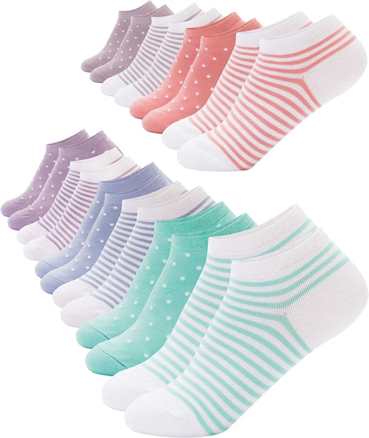 Footnote Sneakersocken - hochwertige trendige Socken mit Softbund - 10 Paar