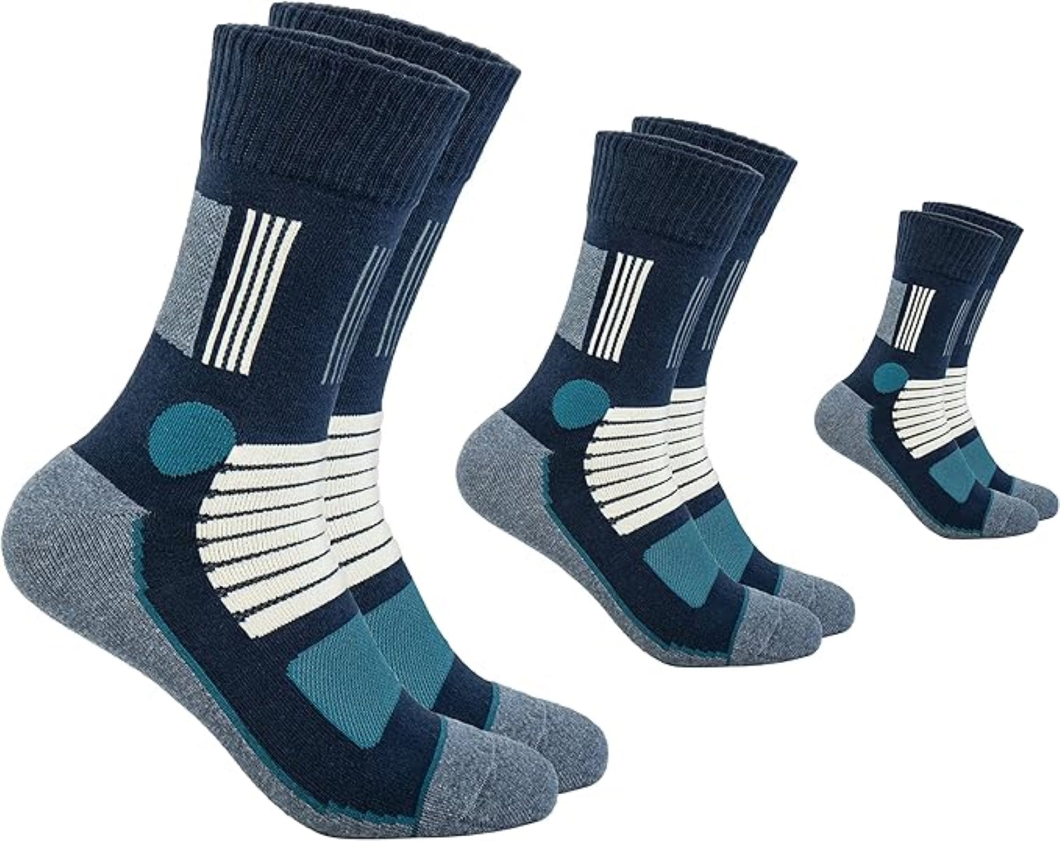 Footnote Wandersocken - ergonomische Spezialzonen, hoher Tragekomfort - 3 Paar