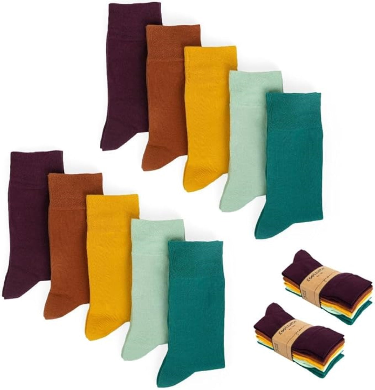 Footnote Baumwollsocken - hochwertig, atmungsaktiv, Premium Qualität - 10 Paar