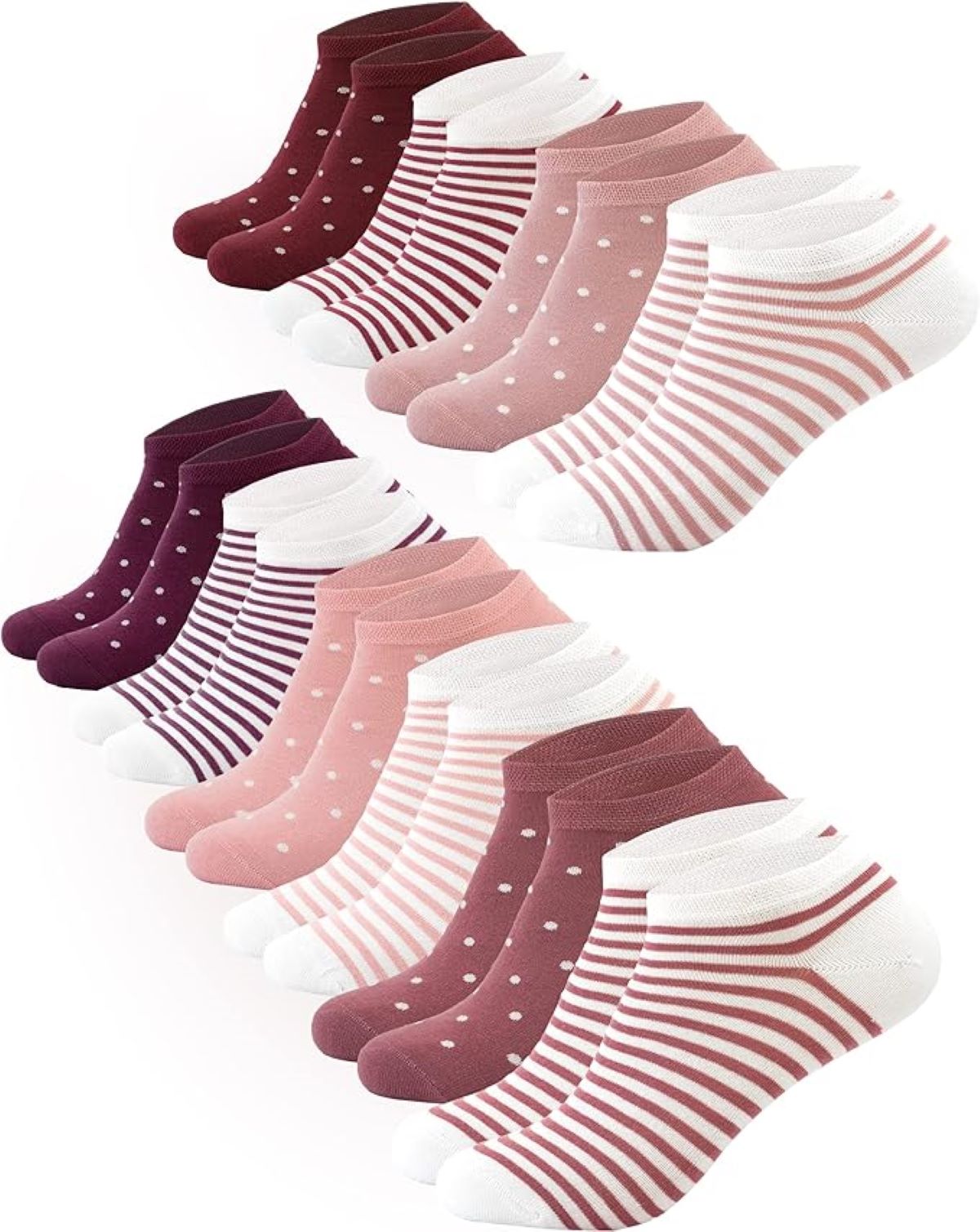 Footnote Sneakersocken - hochwertige trendige Socken mit Softbund - 10 Paar
