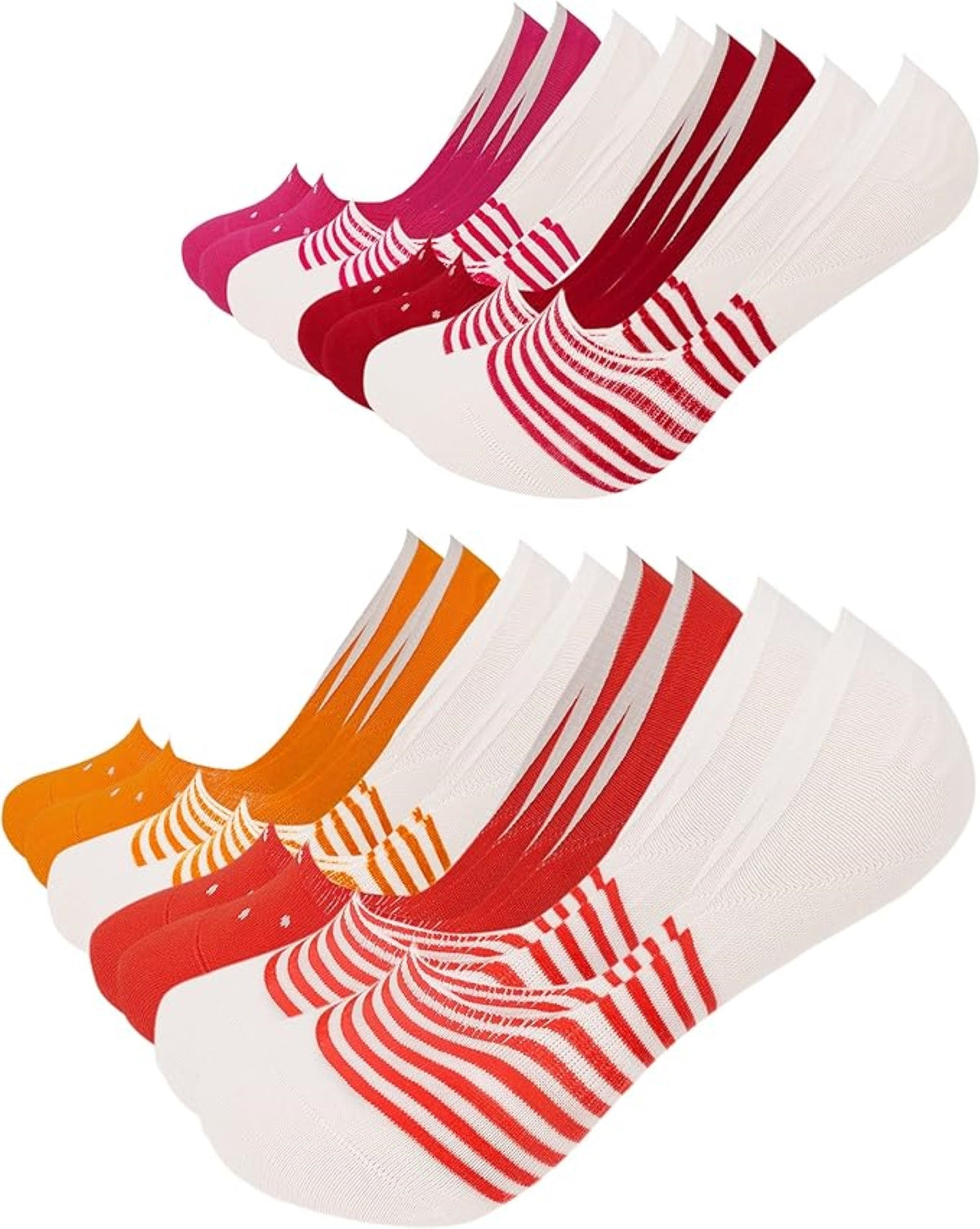 Footnote Füßlinge - unsichtbare Low Cut Sneakersocken mit Silikon - 8 Paar