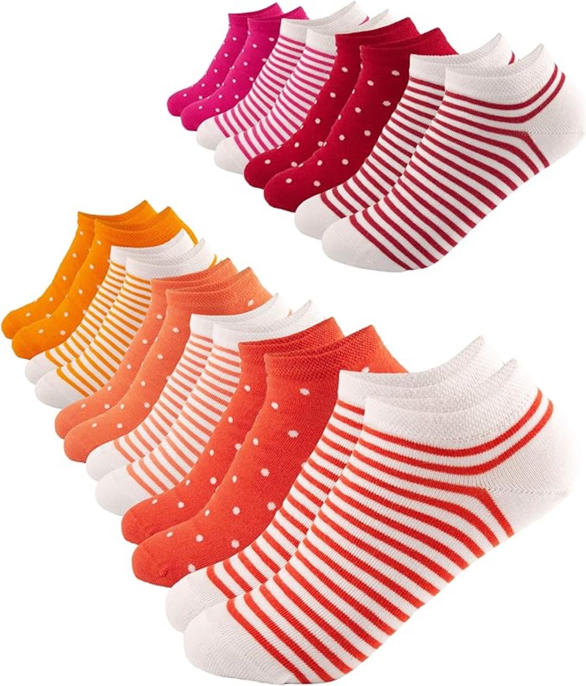 Footnote Sneakersocken - hochwertige trendige Socken mit Softbund - 10 Paar