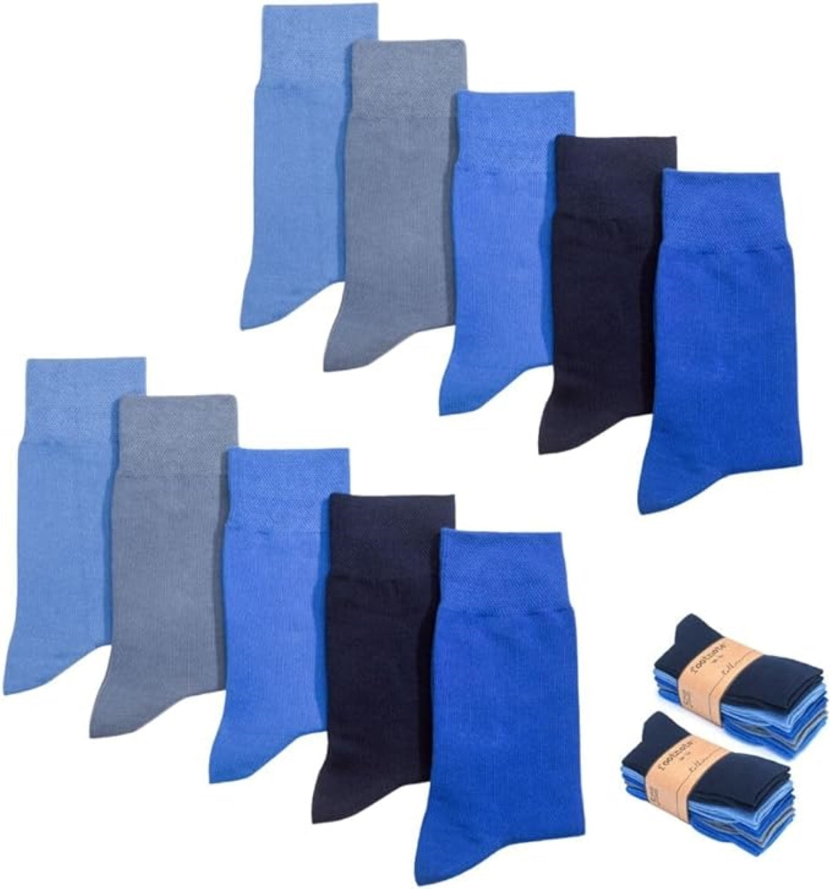 Footnote Baumwollsocken - hochwertig, atmungsaktiv, Premium Qualität - 10 Paar