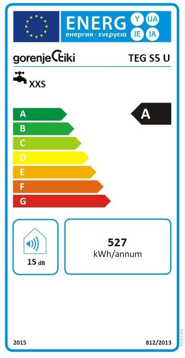 Gorenje Boiler TEG S5U Boiler 5Liter DRUCKLOS Warmwasserspeicher Untertisch