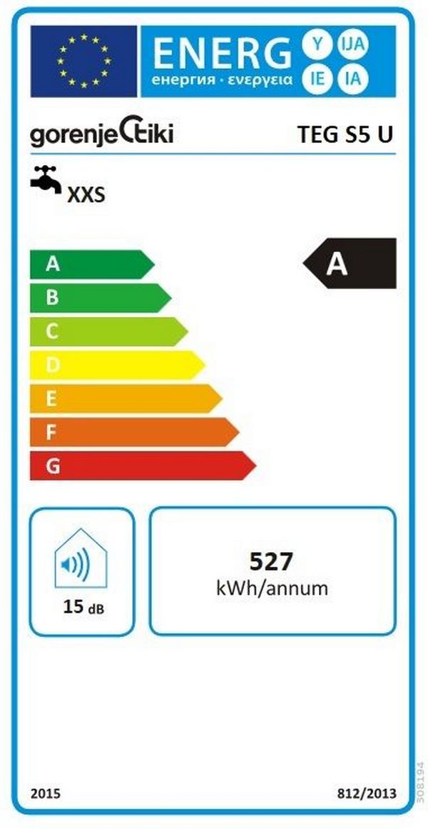 Gorenje Boiler TEG S5U Boiler 5Liter DRUCKLOS Warmwasserspeicher Untertisch