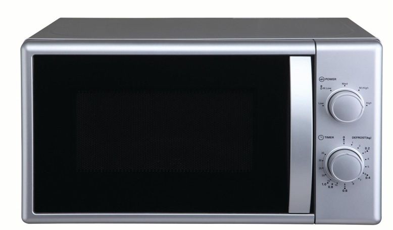 PKM Mikrowelle MW700-20 UB2 - silber, 700 Watt, Unterbau / Freistehend, 20 Liter