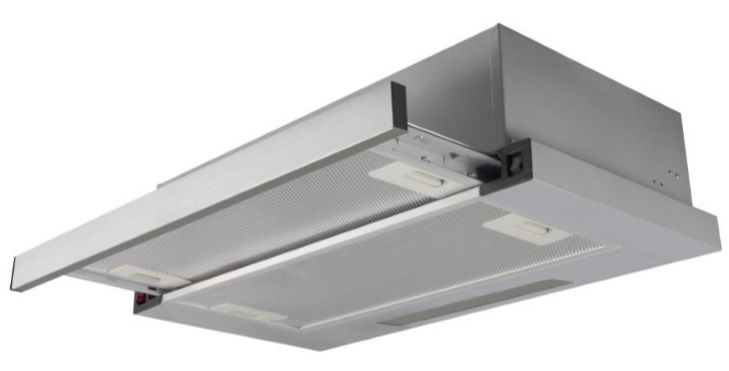 PKM Flachschirmhaube KHU-60EB 60cm Dunstabzugshaube ausziehbar Edelstahlblende