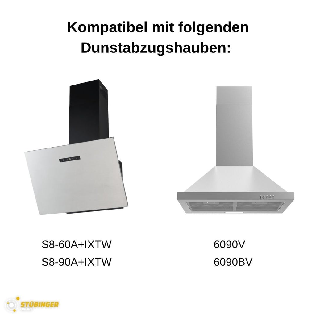 PKM Aktivkohlefilter CF180 - passend für Dunstabzugshaube 6090V,6090BV - 2 Stück