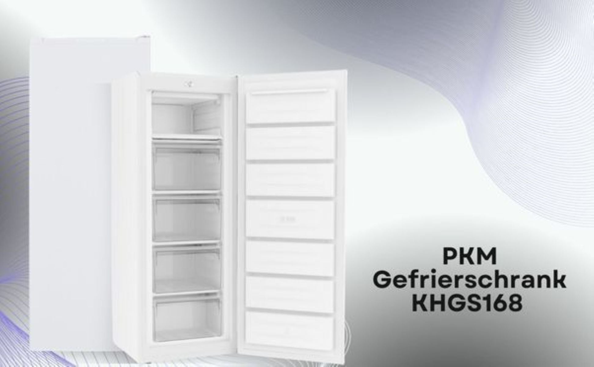 PKM Gefrierschrank KHGS168 freistehend mit 168 Liter Nutzinhalt