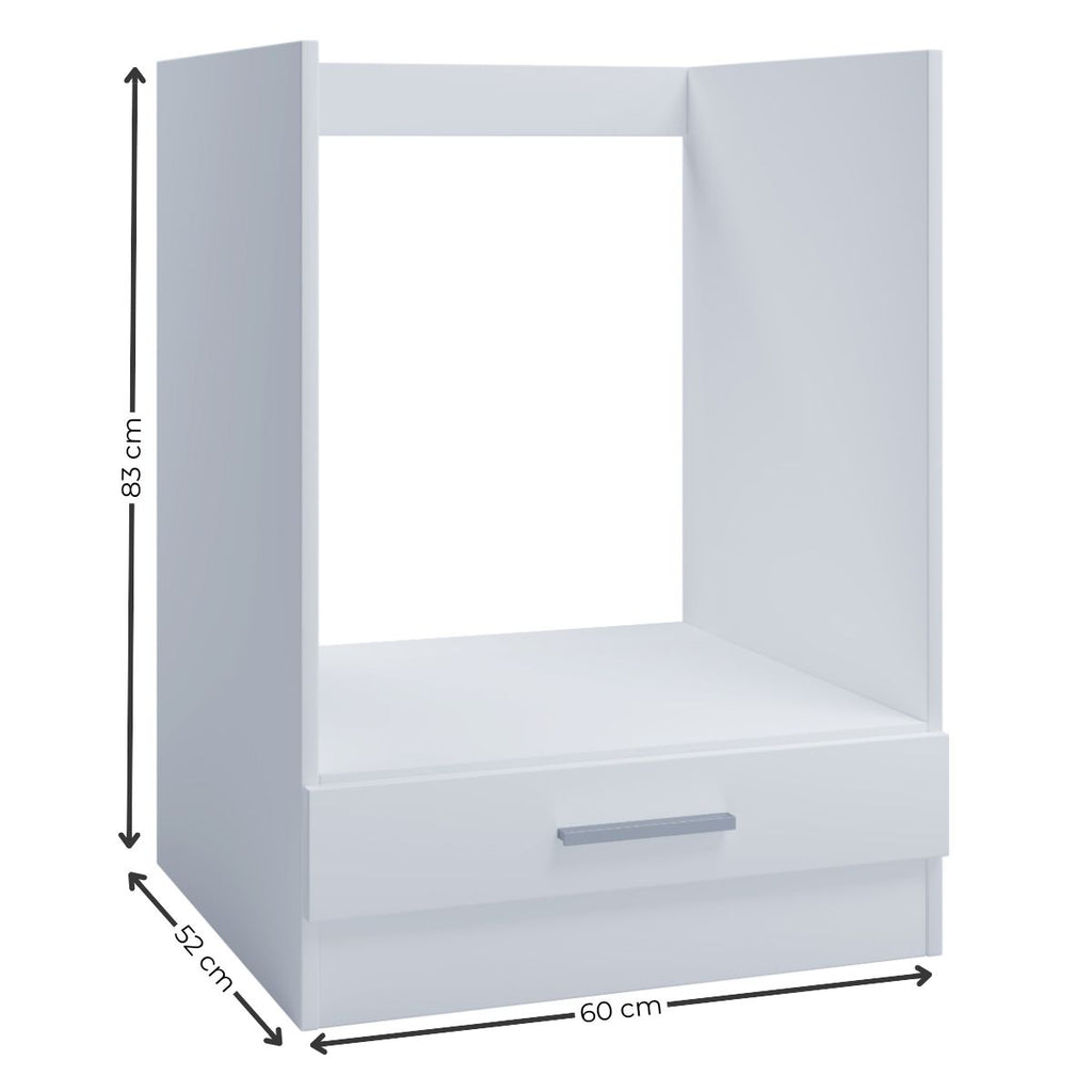 Kontor-Hermsen Unterschrank 60 cm Backofenschrank Weiß