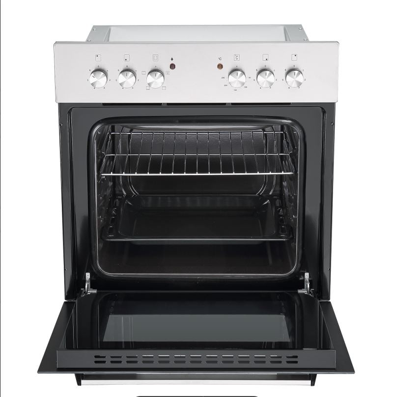 PKM Einbauherdset KH-BIC3-I-GK-IX-2 Edelstahl 60 cm Glaskeramik