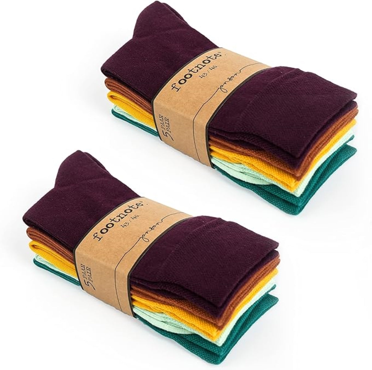 Footnote Baumwollsocken - hochwertig, atmungsaktiv, Premium Qualität - 10 Paar