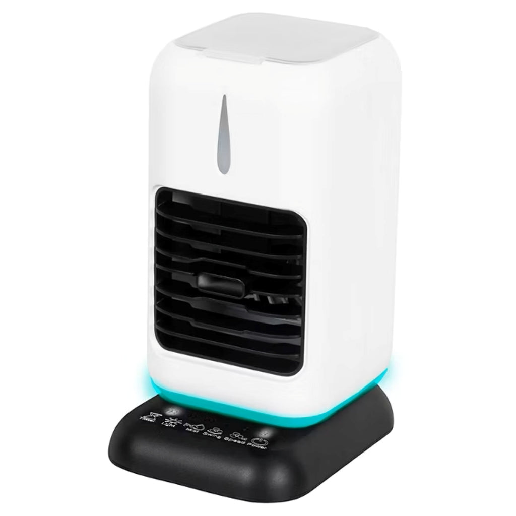 Ambiano Tischluftkühler mit LED, Timer, 3 Stufen & 450ml Tank