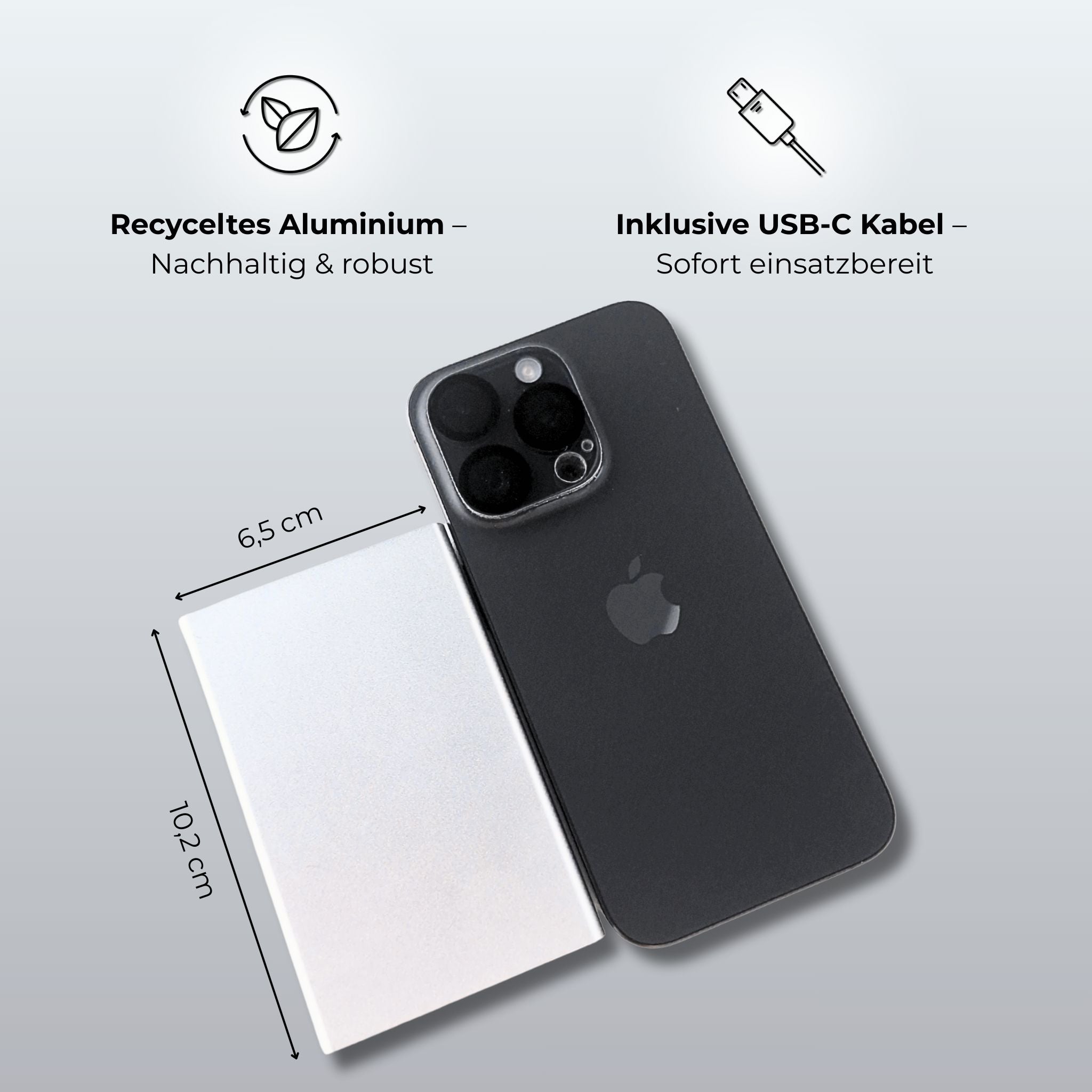 PHONIE 5.000 mAh Powerbank – MagSafe-kompatibel, kabellos & Langlebig