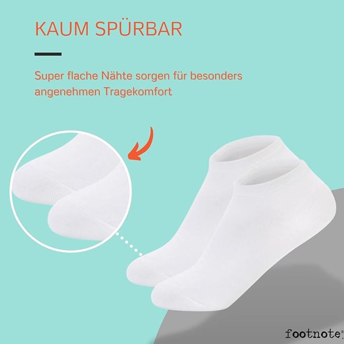Footnote Sneakersocken - hochwertige trendige Socken mit Softbund - 10 Paar