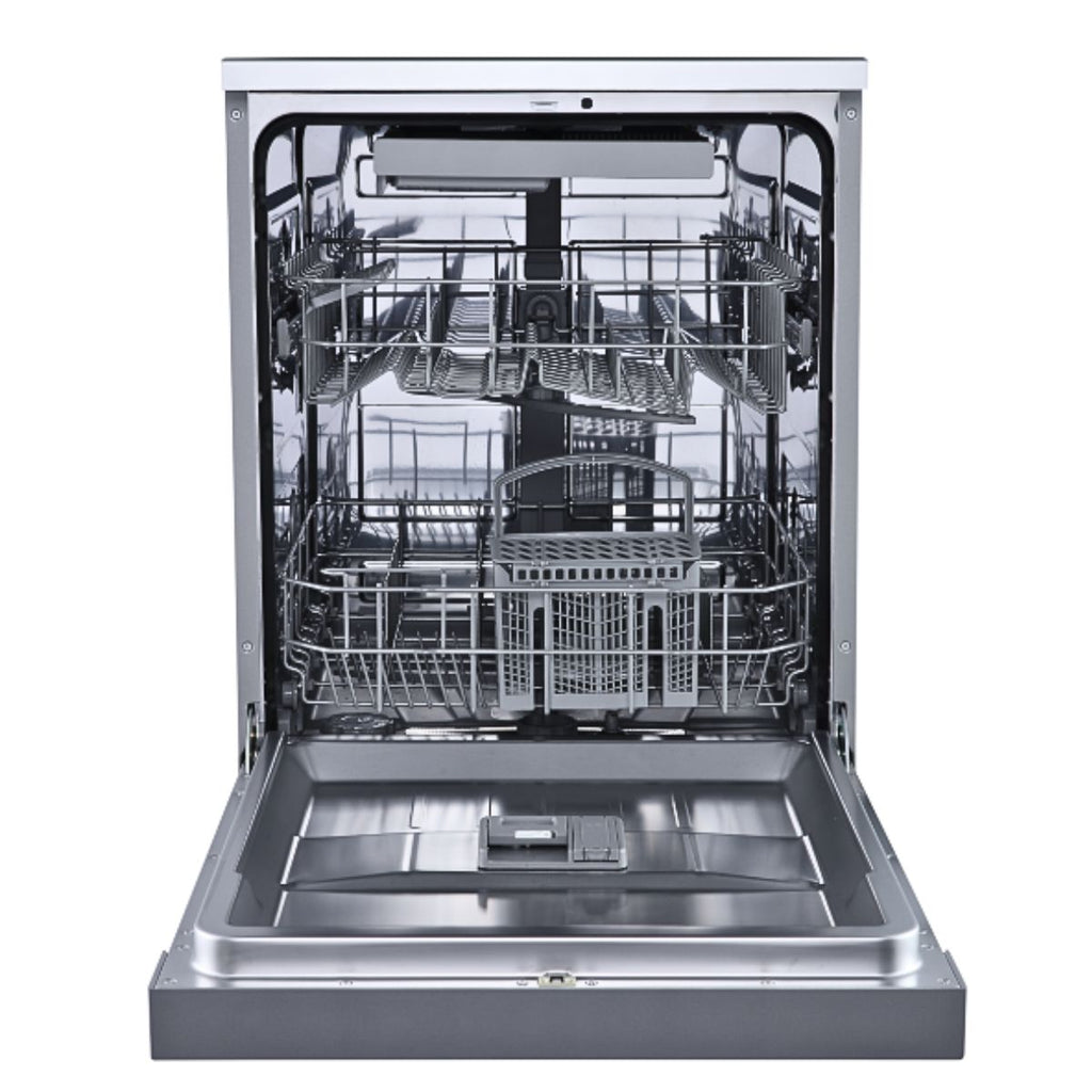 Wolkenstein Geschirrspüler WGSP14-6DS - freistehend, 60cm, silber, 14 Gedecke