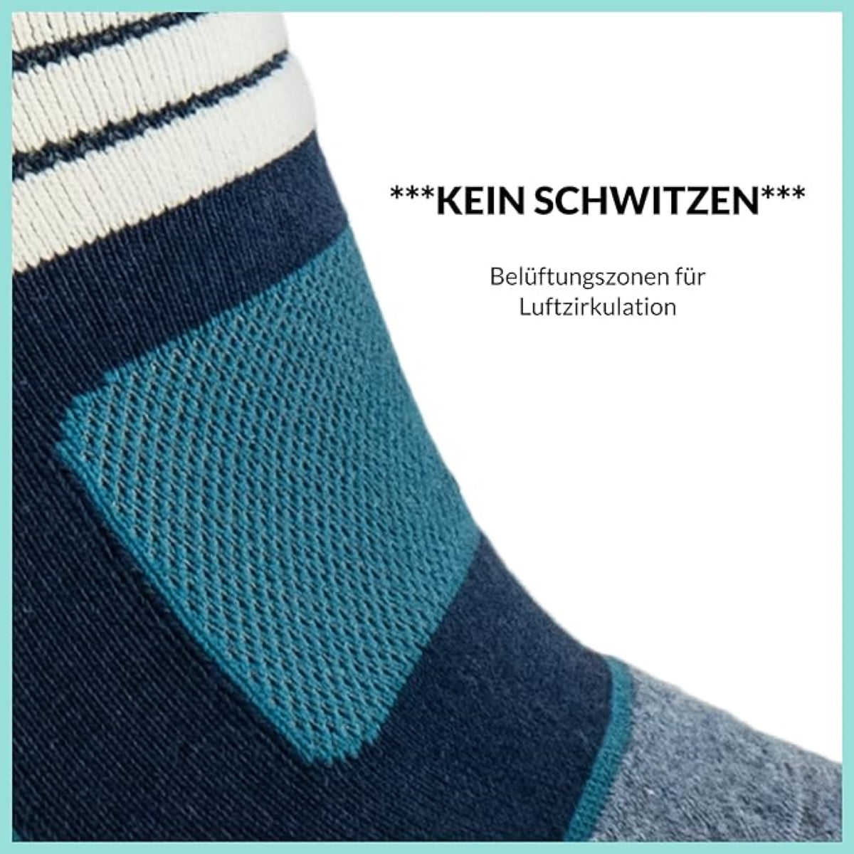 Footnote Wandersocken - ergonomische Spezialzonen, hoher Tragekomfort - 3 Paar