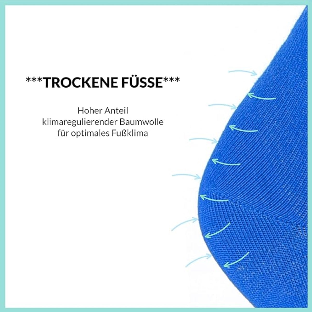 Footnote Baumwollsocken - hochwertig, atmungsaktiv, Premium Qualität - 10 Paar