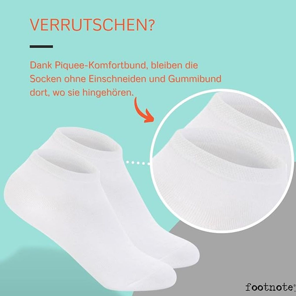 Footnote Sneakersocken - hochwertige trendige Socken mit Softbund - 10 Paar
