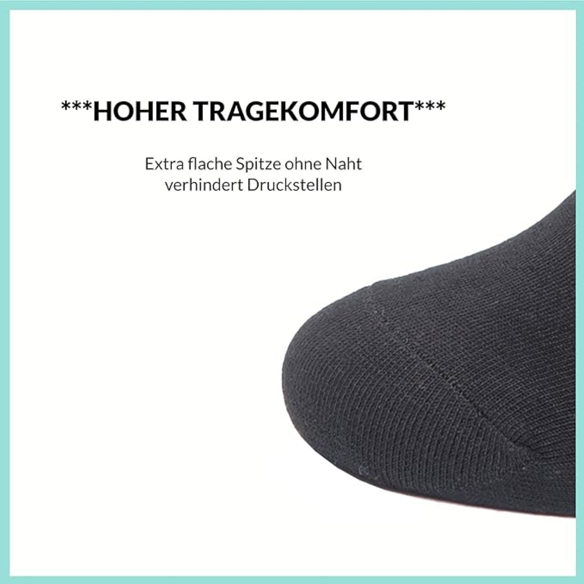 Footnote Bambussocken - hochwertig, atmungsaktiv, antibakteriell - 8 Paar