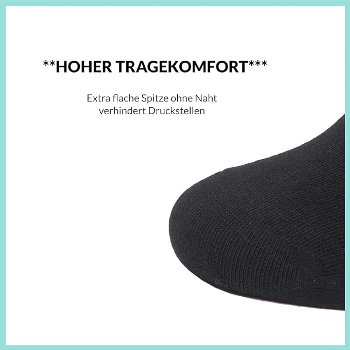 Footnote Baumwollsocken - hochwertig, atmungsaktiv, Premium Qualität - 10 Paar