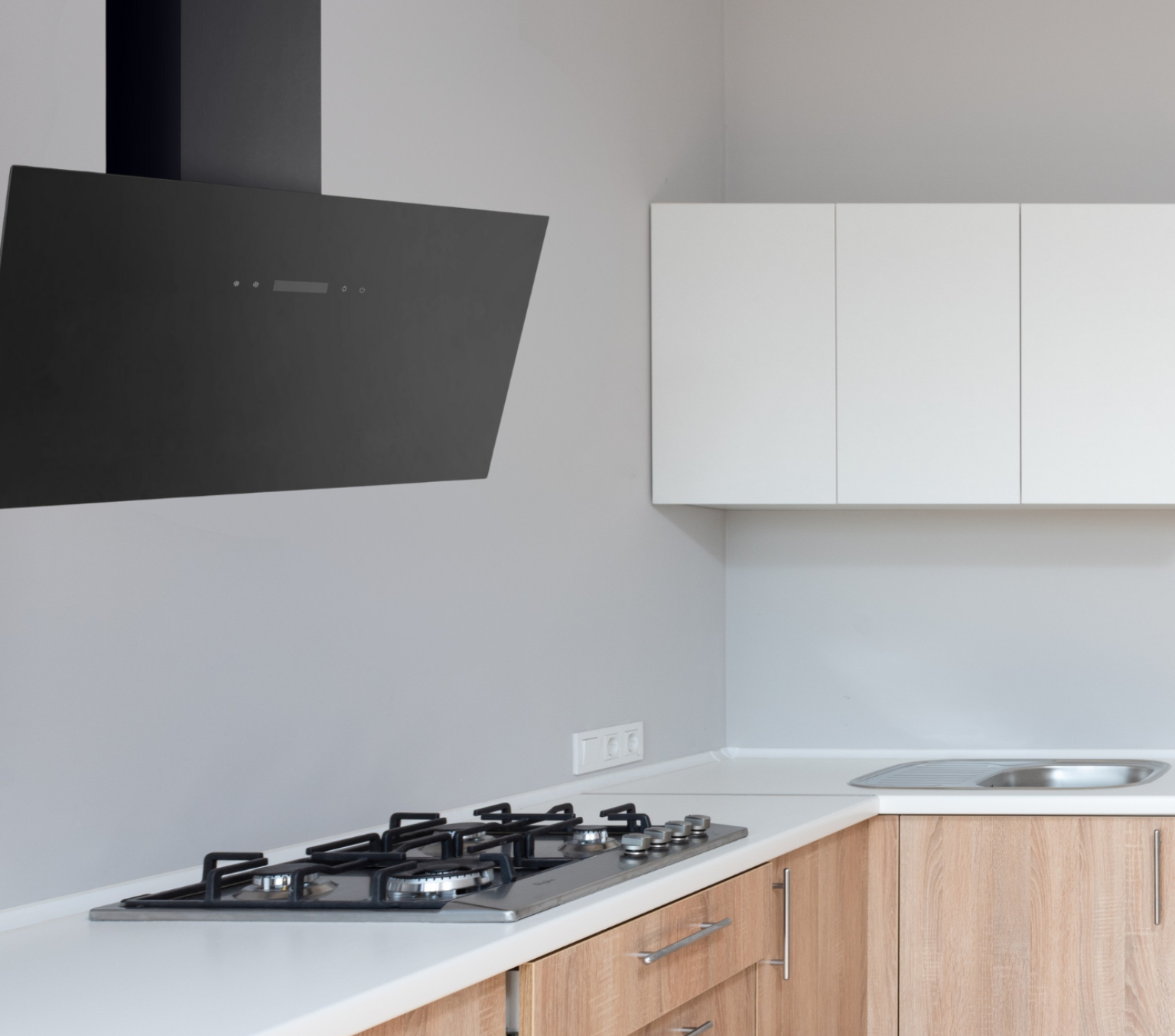 PKM Kopffreihaube KHS34-80 ABT2X 80 cm Dunstabzugshaube schwarz