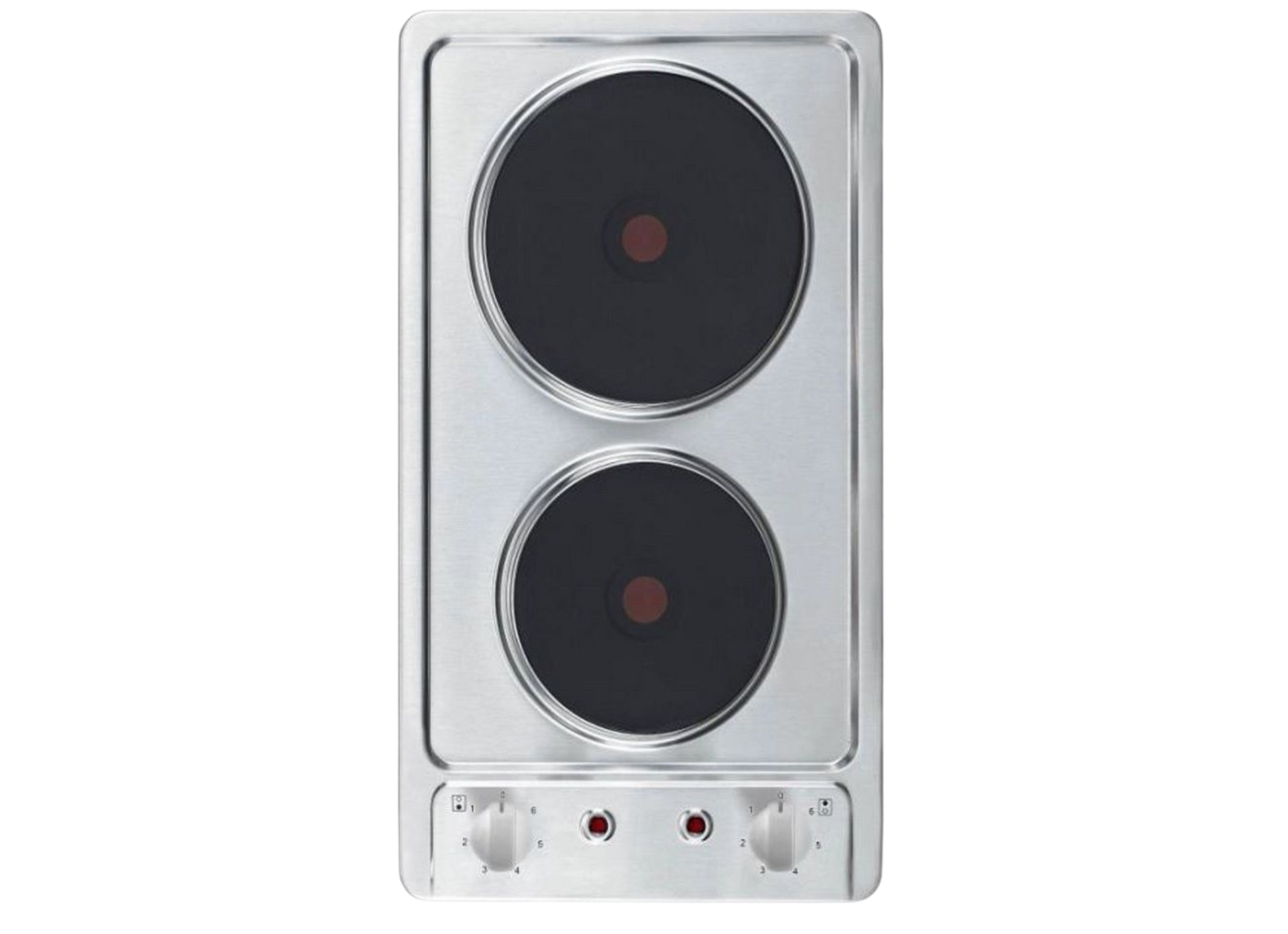 PKM Doppelkochfeld KF-GE-2F - autark, Doppelkochplatte, Edelstahl, 2 Kochfelder