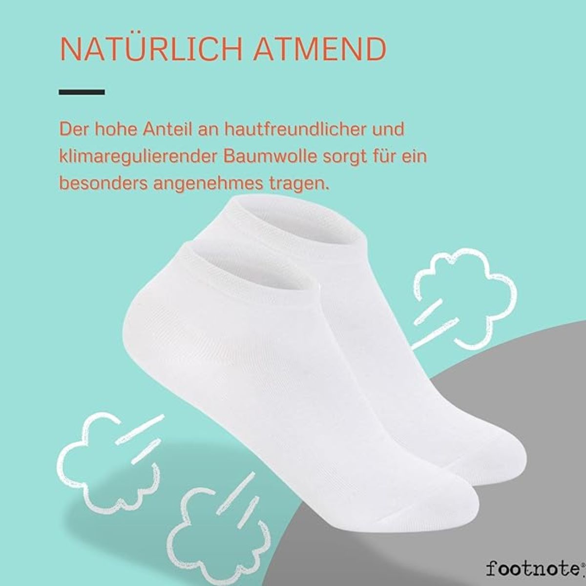 Footnote Sneakersocken - hochwertige trendige Socken mit Softbund - 10 Paar