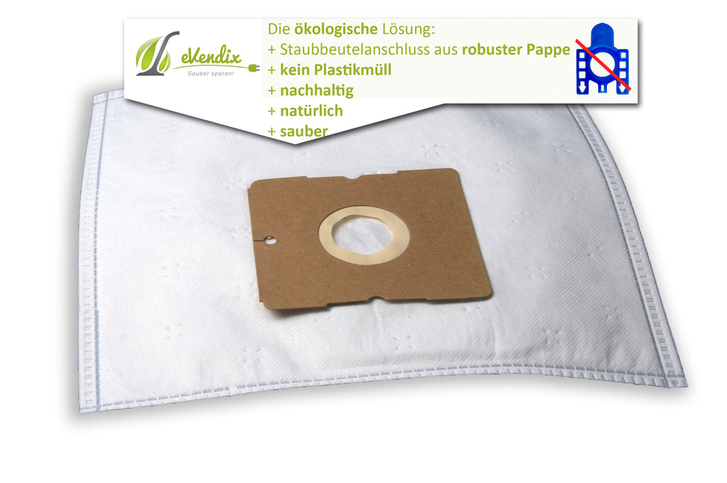 eVendix Staubsaugerbeutel eVac 05 - Inhalt 10 Stück + 1 Mikro-Filter