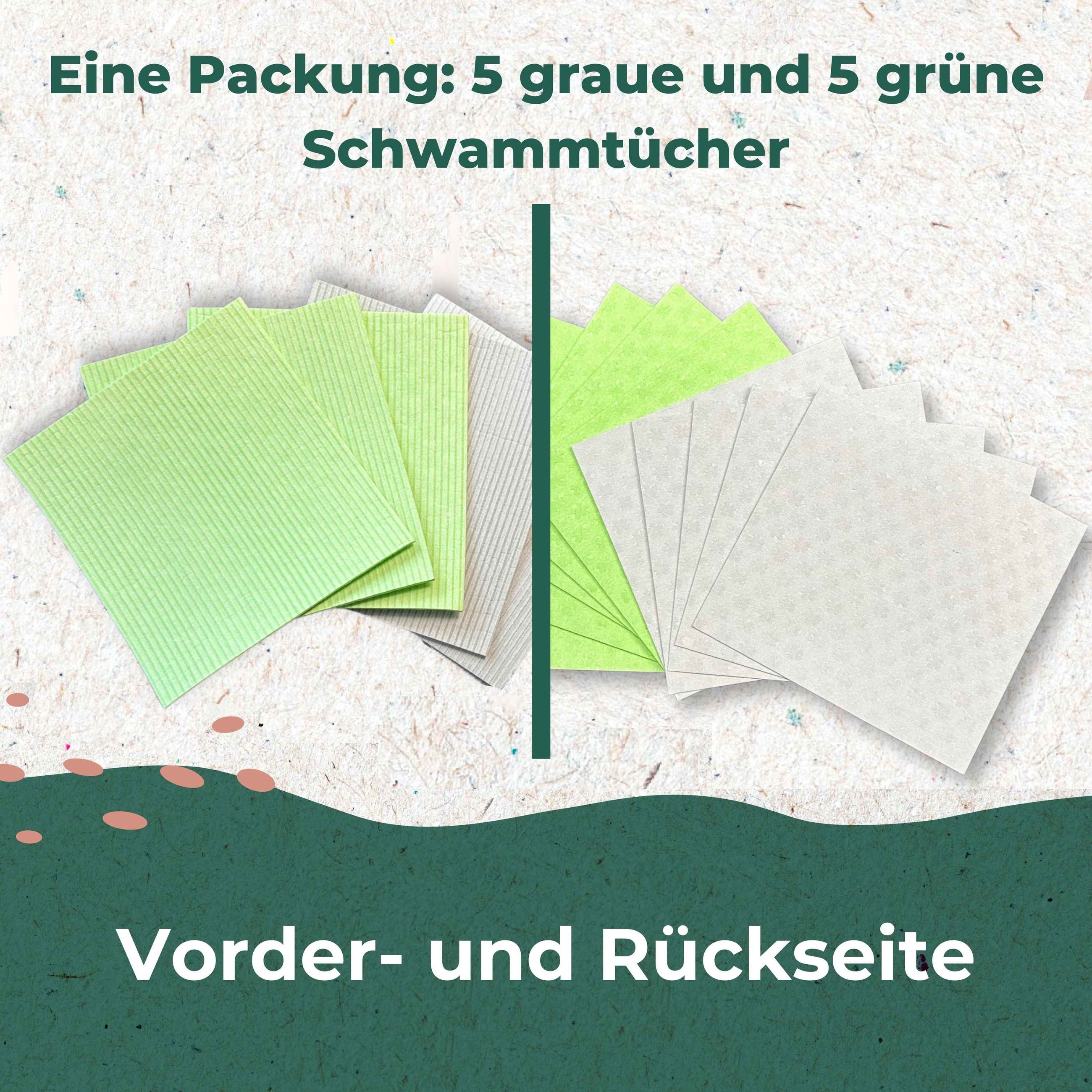 RE:CIRCLE nachhaltige Schwammtücher - 10er Pack - für Küche & Bad