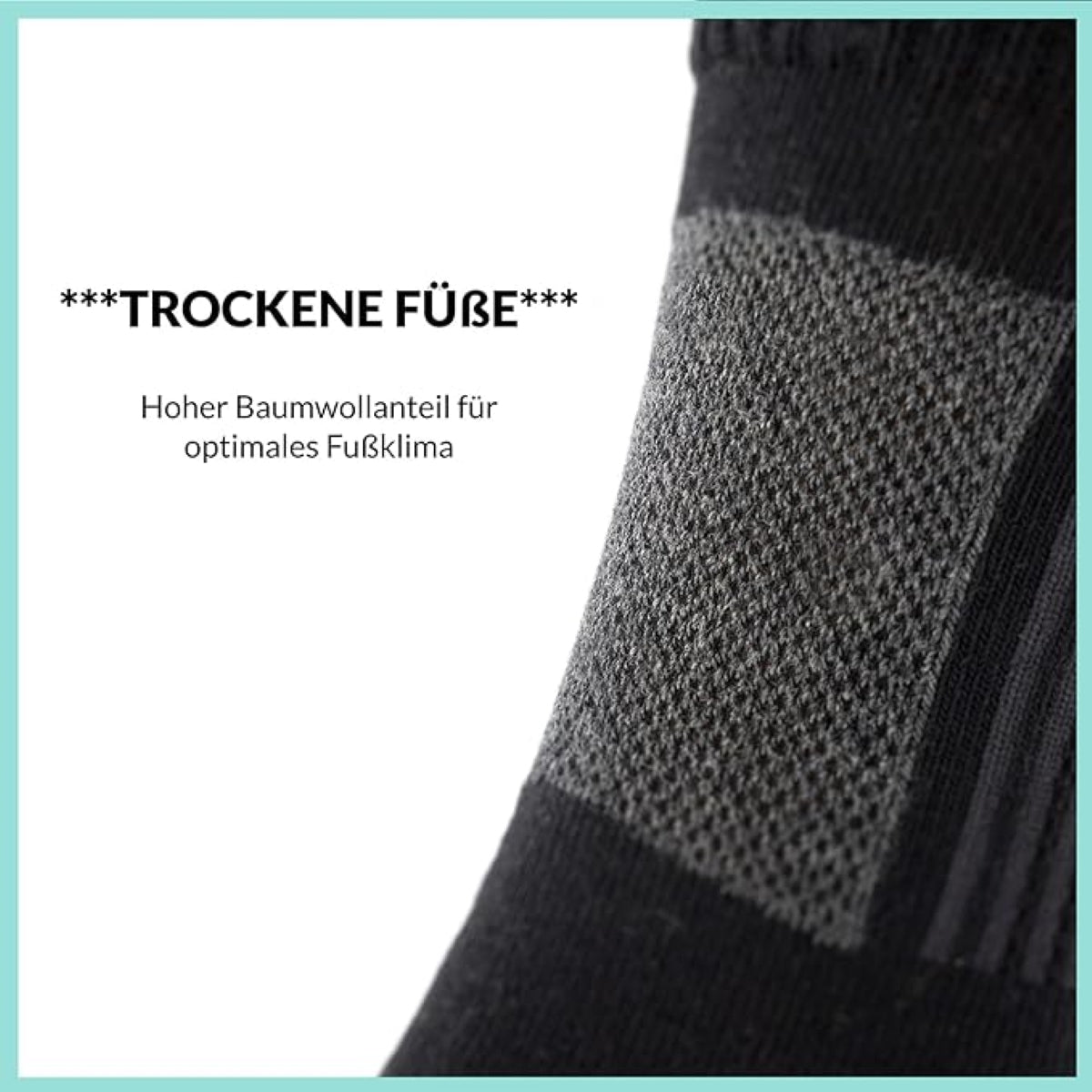 Footnote Wandersocken - ergonomische Spezialzonen, hoher Tragekomfort - 3 Paar