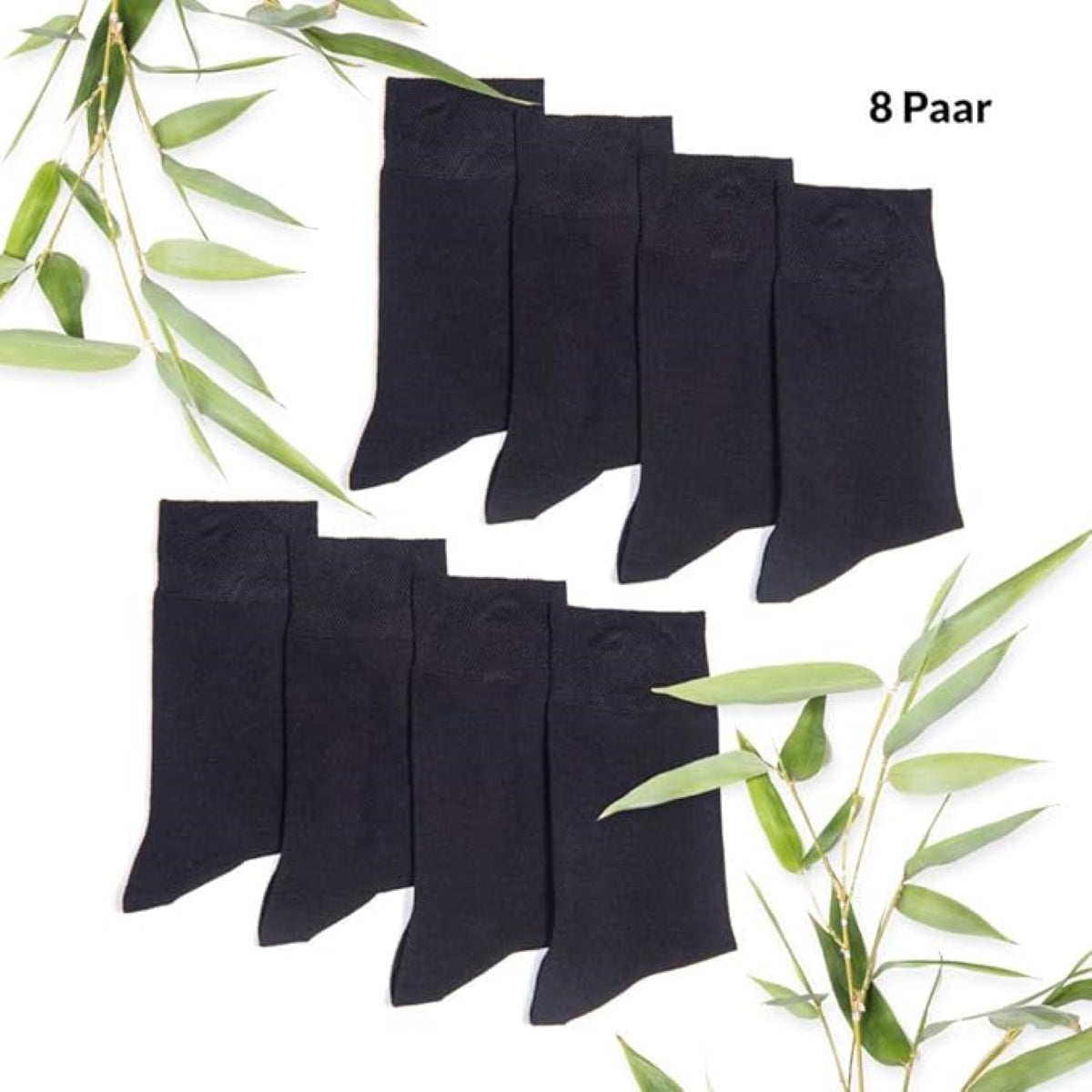 Footnote Bambussocken - hochwertig, atmungsaktiv, antibakteriell - 8 Paar