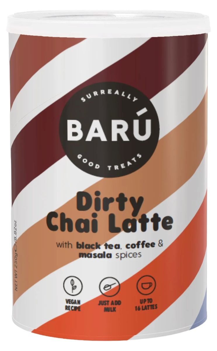 BARÚ Dirty Chai Latte Pulver 6x250 g – Chai mit Kaffee & Gewürzen
