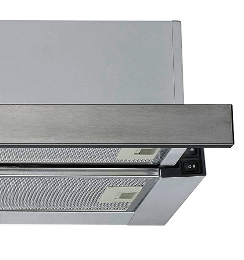PKM Flachschirmhaube KHU-60EB 60cm Dunstabzugshaube ausziehbar Edelstahlblende