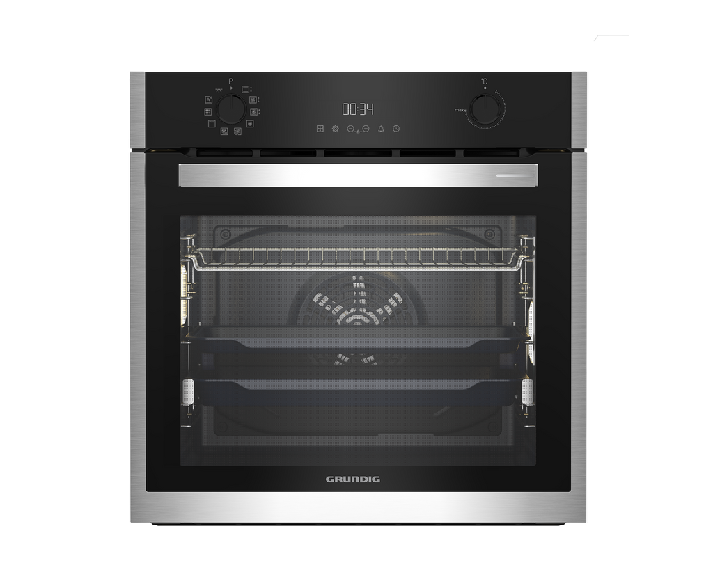 Grundig GEBM19300BMPF Einbaubackofen Backofen Pyrolyse 60cm Multifunktionsofen
