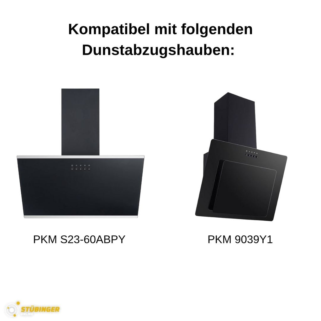 PKM Aktivkohlefilter CF155 2er-Set für Umluft-Dunstabzugshauben