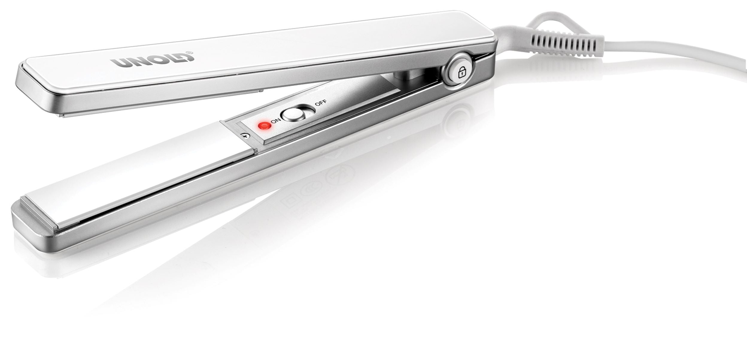 Unold Glätteisen 87635 Haarglätter weiß Luxury Keramik Beschichtung