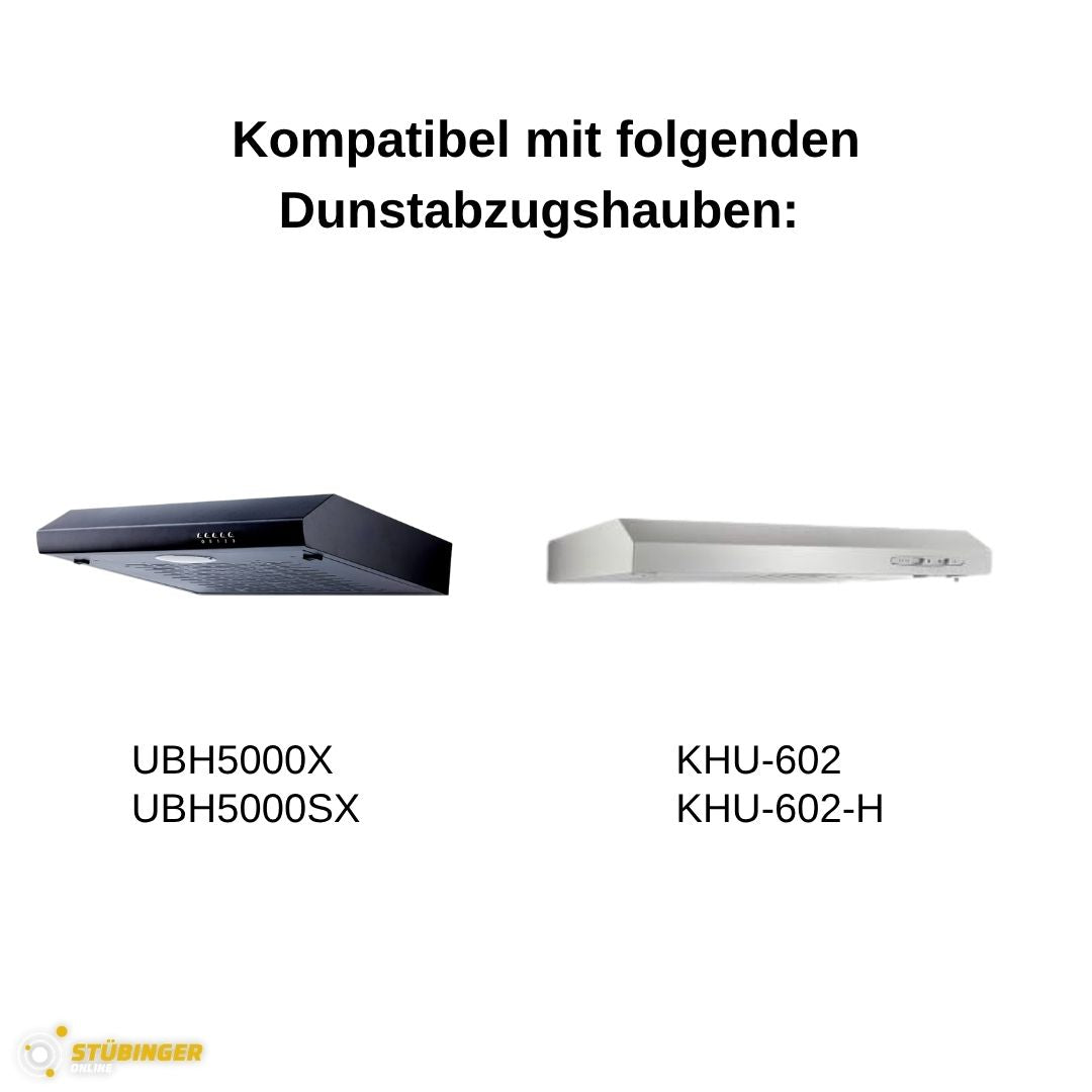 PKM Aktivkohlefilter CO6 passend für UBH5000X Kohlefilter, Filter Kohle