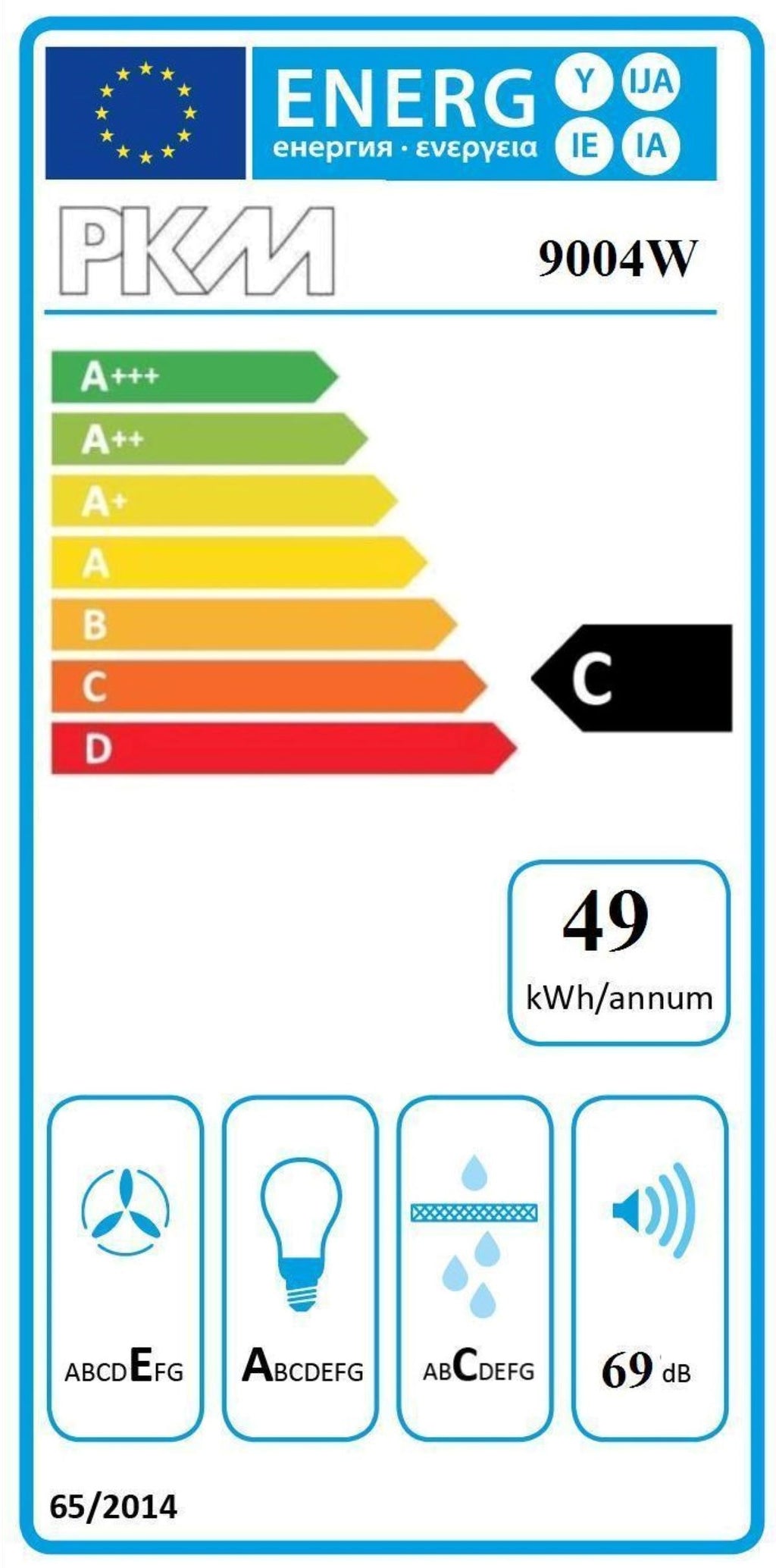 PKM Kaminhaube 9004W - 90cm, Edelstahl, LED, Abluft/Umluft, Dunstabzugshaube