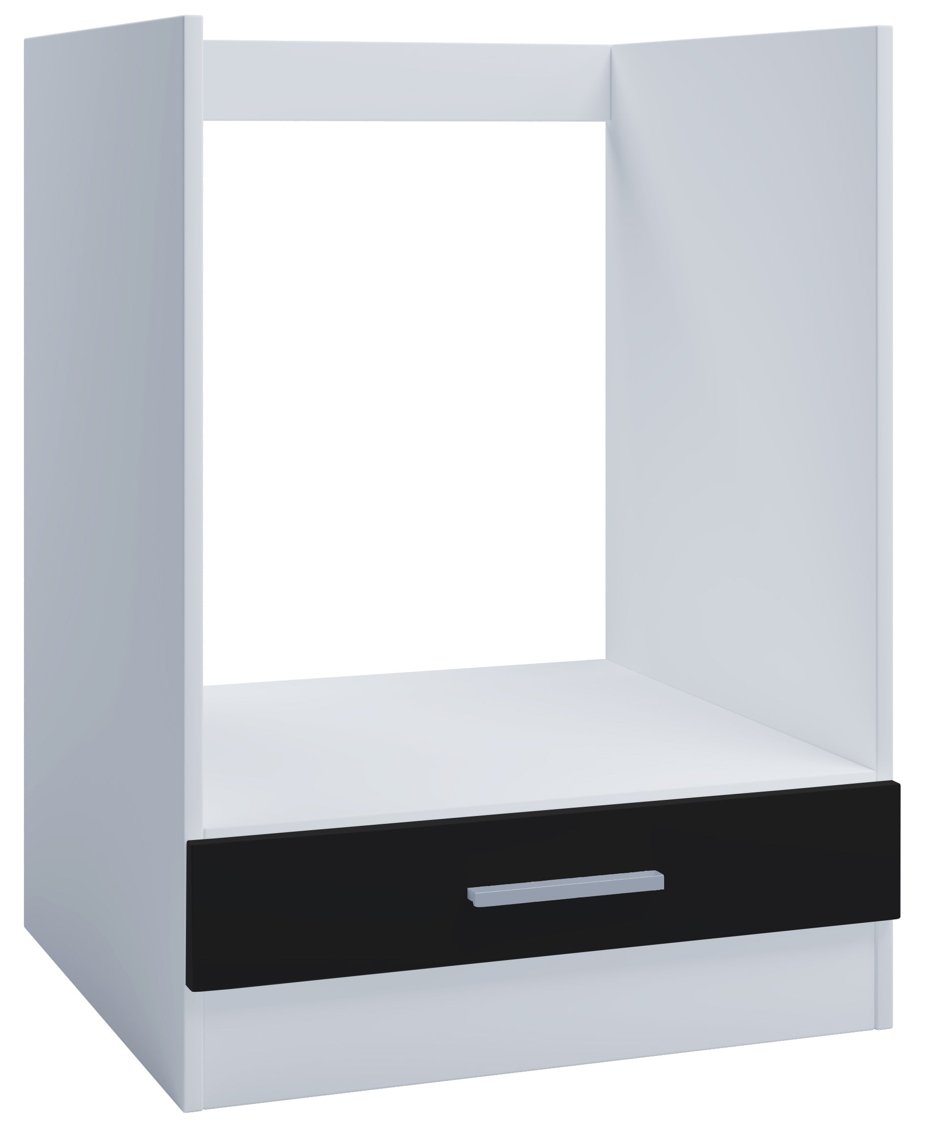 Kontor-Hermsen Unterschrank 60 cm Backofenschrank Schwarz