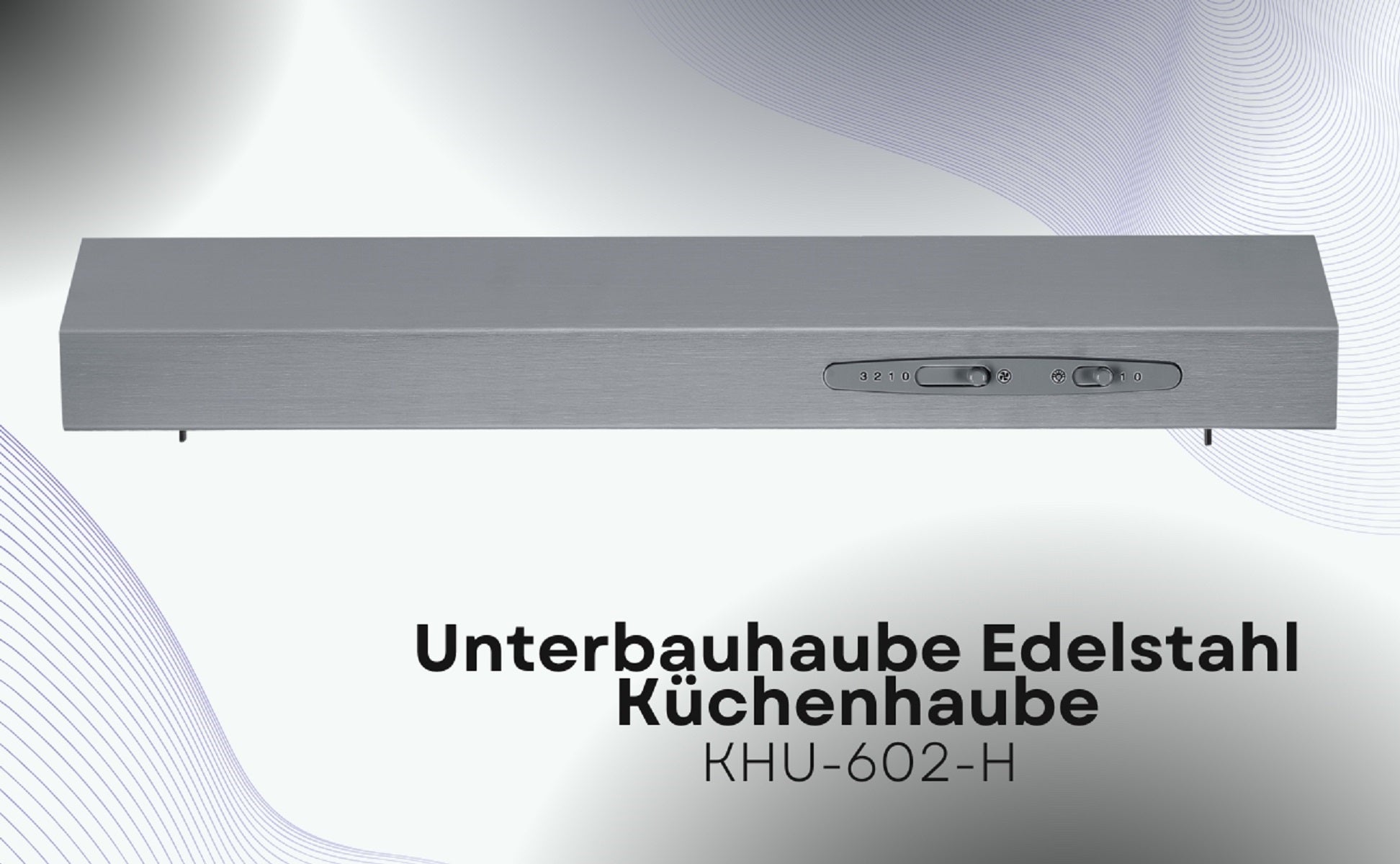 PKM Unterbauhaube KHU-602-H 60cm elegante Dunstabzugshaube Abzugshaube