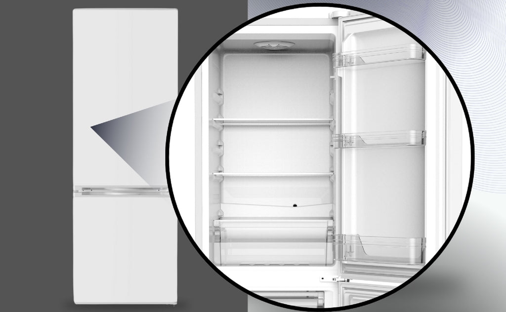 PKM Kühl Gefrierkombination KHKG173WC Weiß 161 L LED