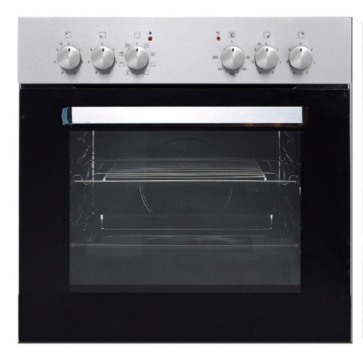 PKM Elektro-Herd-Set KH-BIC7-2KB-GK-IX mit Ofen und Glaskeramikkochfeld