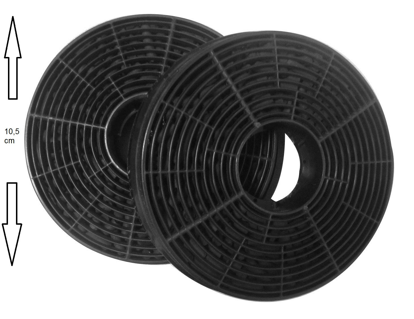 PKM Aktivkohlefilter CF130 - passend für Abzugshaube UBH6002T, 6091H - 2 Stück