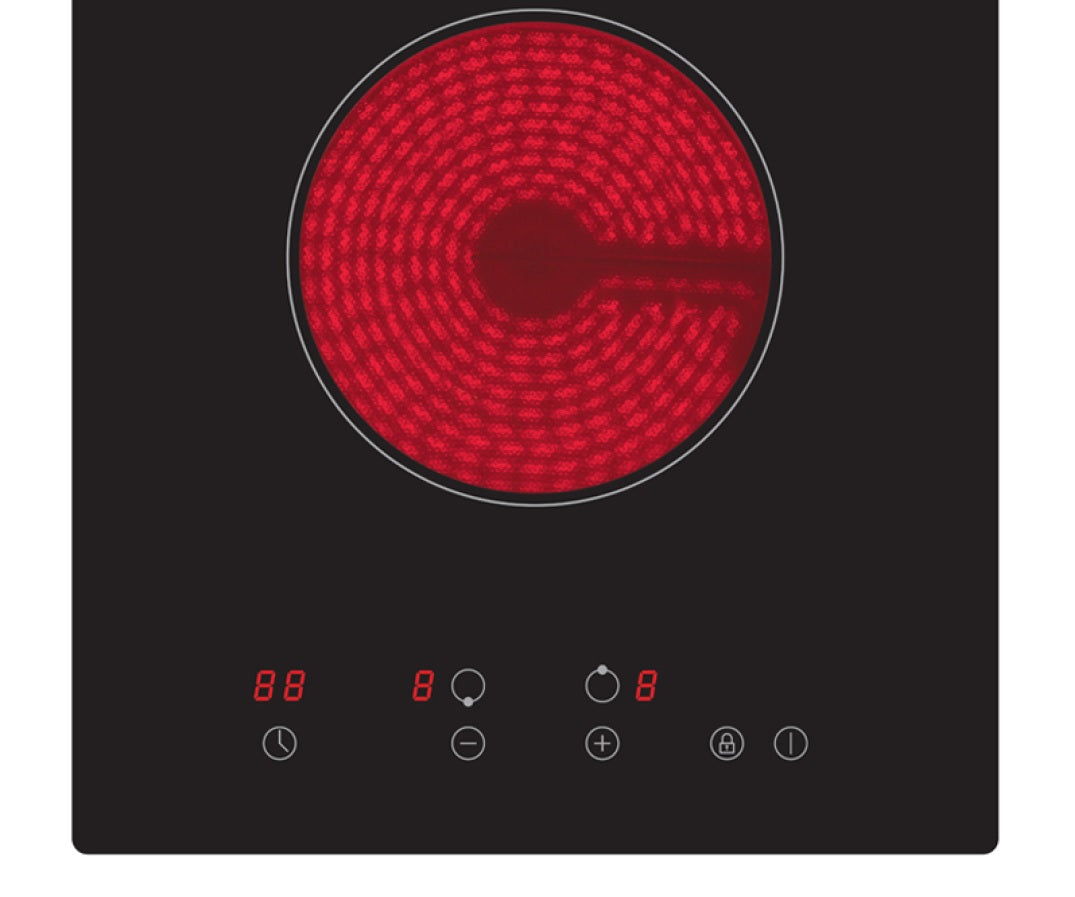 PKM Doppelkochfeld EB-GK-2TCG - autark, Glaskeramik, Touch-Control, Domino